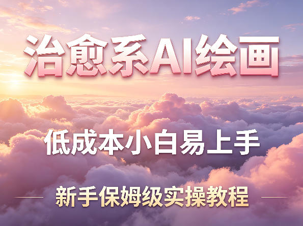 治愈系AI绘画提示词项目，低成本小白易上手，每天10分钟，新手保姆级实操教程-众狼学堂